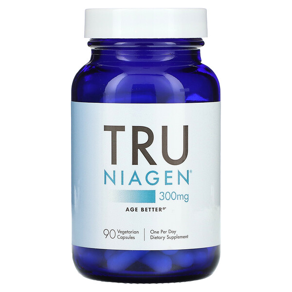 Tru Niagen, никотинамид рибозид, 300 мг, 90 вегетарианских капсул