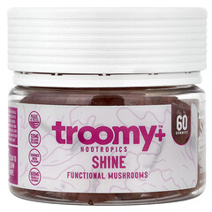 Shine, Functional Mushrooms Gummies, White Peach Pomegranate, 60 Gummies, 9.52 oz (270 g)