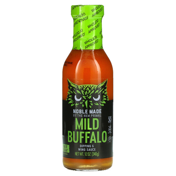 The New Primal, Dipping & Wing Sauce, Mild Buffalo, 12 oz (340 g)