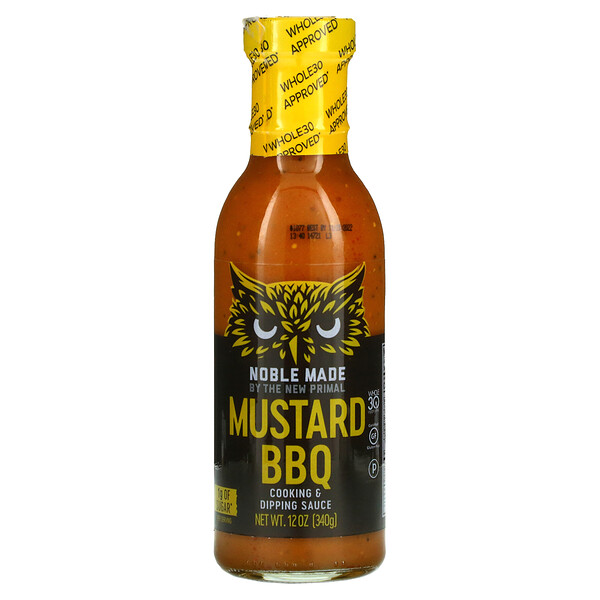 The New Primal‏, Cooking & Dipping Sauce, Mustard BBQ, 12 oz (340 g)