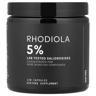 Toniiq, Rodiola al 5 %, 120 cápsulas (300 mg por cápsula)
