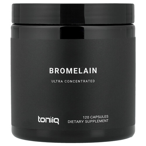 Toniiq, Bromelaína, 120 cápsulas (500 mg por cápsula)