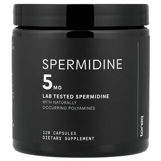 Toniiq, Spermidine, 120 Capsules, (2.5 mg per Capsule)