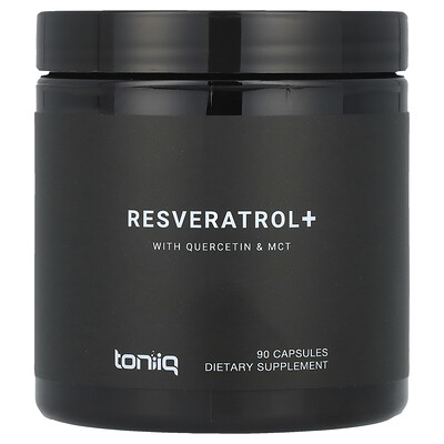 Toniiq  Resveratrol+  With Quercetin & MCT  90 Capsules