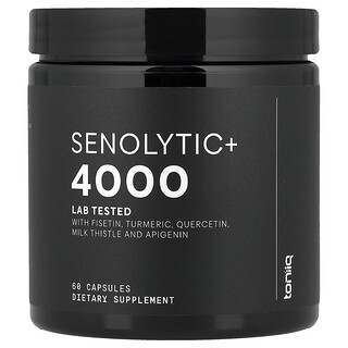 Toniiq, Senolytic+ 4000, 60 cápsulas