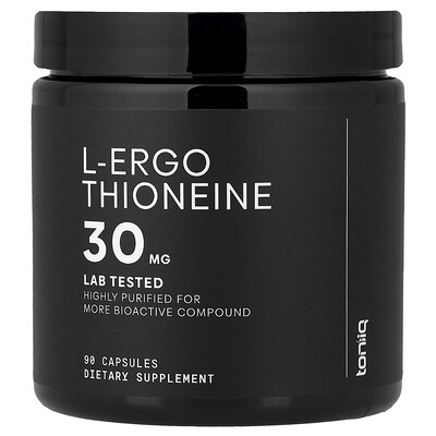 Toniiq, L-ergotioneína, 30 mg, 90 cápsulas