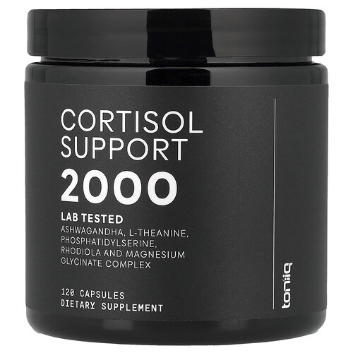 Toniiq, Cortisol Support 2000, 120 Kapseln