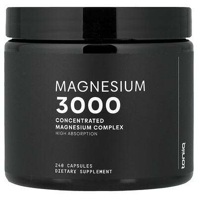 Toniiq, Glicinato de magnesio, 240 cápsulas