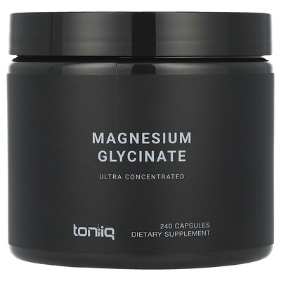 Toniiq  Magnesium Glycinate  600 mg  240 Capsules (150 mg Per Capsule)