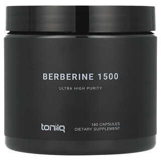 Toniiq, Berberina 1500, 180 cápsulas (500 mg por cápsula)