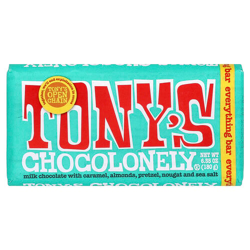 2205009 6.35 oz Milk Chocolate Everything Bar with Caramel Pretzel Almond Nougat Sea Salt - Case of 15