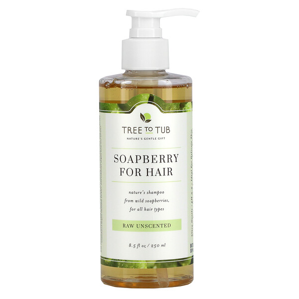 Soapberry for Hair, Ultra Gentle Shampoo for Very Sensitive Skin, Naturally Unscented, 8.5 fl oz (250 ml)