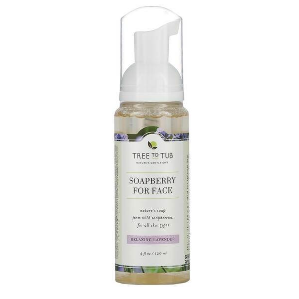 Soapberry For Face, Relaxing Lavender, 4 fl oz (120 ml)