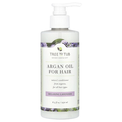 Tree To Tub Argan Oil For Hair Relaxing Lavender 8.5 fl oz (250 ml)