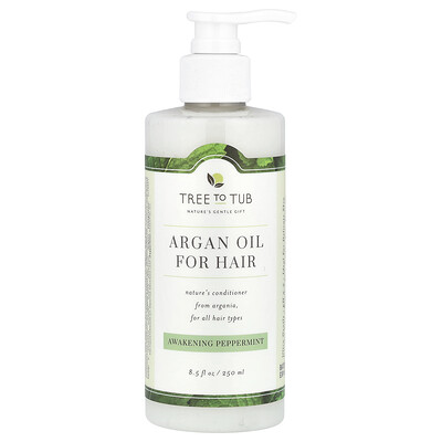 Product Image for Tree To Tub, Argan Oil For Hair Conditioner, For All Hair Types, Awakening Peppermint, 8.5 fl oz (250 ml)