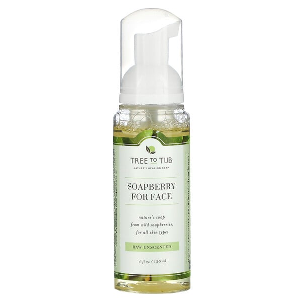 Soapberry For Face, Raw, Unscented, 4 fl oz (120 ml)