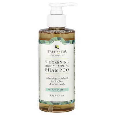 Product Image for Tree To Tub, Thickening Biotin Caffeine Shampoo, Activation Blend , 8.5 fl oz (250 ml)