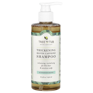 Tree To Tub, Šampon s biotinom i kofeinom za zgušnjavanje kose, aktivacijska mješavina, 250 ml