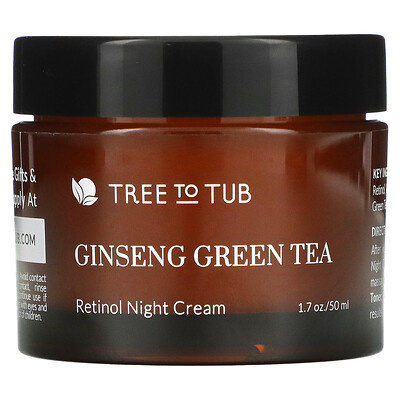 Купить Tree To Tub ночное омолаживающее увлажняющее средство с ретинолом против морщин, крем для лица с гиалуроновой кислотой для сухой и чувствительной кожи, 50 мл (1, 7 жидк. унции)