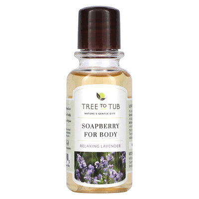 Tree To Tub Увлажняющее мыло для душа Soapberry, без сульфатов, сбалансированный уровень pH для сухой и чувствительной кожи, лаванда, 1,5 жидк. Унции