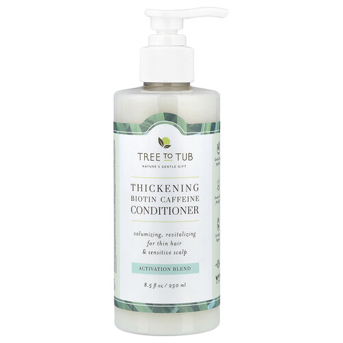 Tree To Tub, Acondicionador engrosador con biotina y cafeína, 250 ml (8,5 oz. líq.)