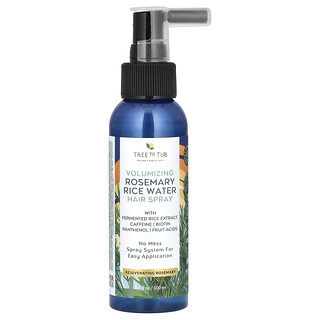 Tree To Tub, Volumising Rosemary Rice Water Hair Spray, 3.4 fl oz (100 ml)