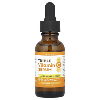Tree To Tub, Triple Vitamin C Serum, Fragrance Free, 1 fl oz (30 ml)