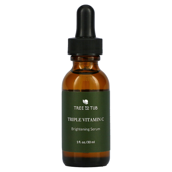 Tree To Tub‏, Triple Vitamin C Brightening Serum, 1 fl oz (30 ml)