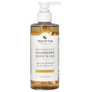 Tree To Tub, Hydraterende zeepbessen bodywash, Citrus Splash, 8,5 fl oz (250 ml)