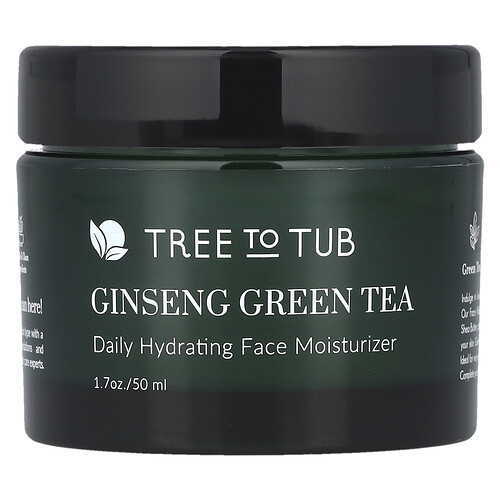 Tree To Tub Ginseng Green Tea, Daily Hydrating Face Moisturizer , 1.7 oz (50 ml)