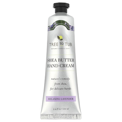 Product Image for Tree To Tub, Shea Butter Hand Cream, Relaxing Lavender, 3.4 fl oz (100 ml)