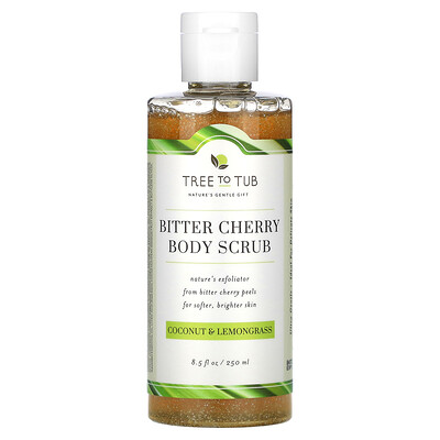 

Tree To Tub Bitter Cherry Body Scrub Coconut & Lemongrass 8.5 fl oz (250 ml)