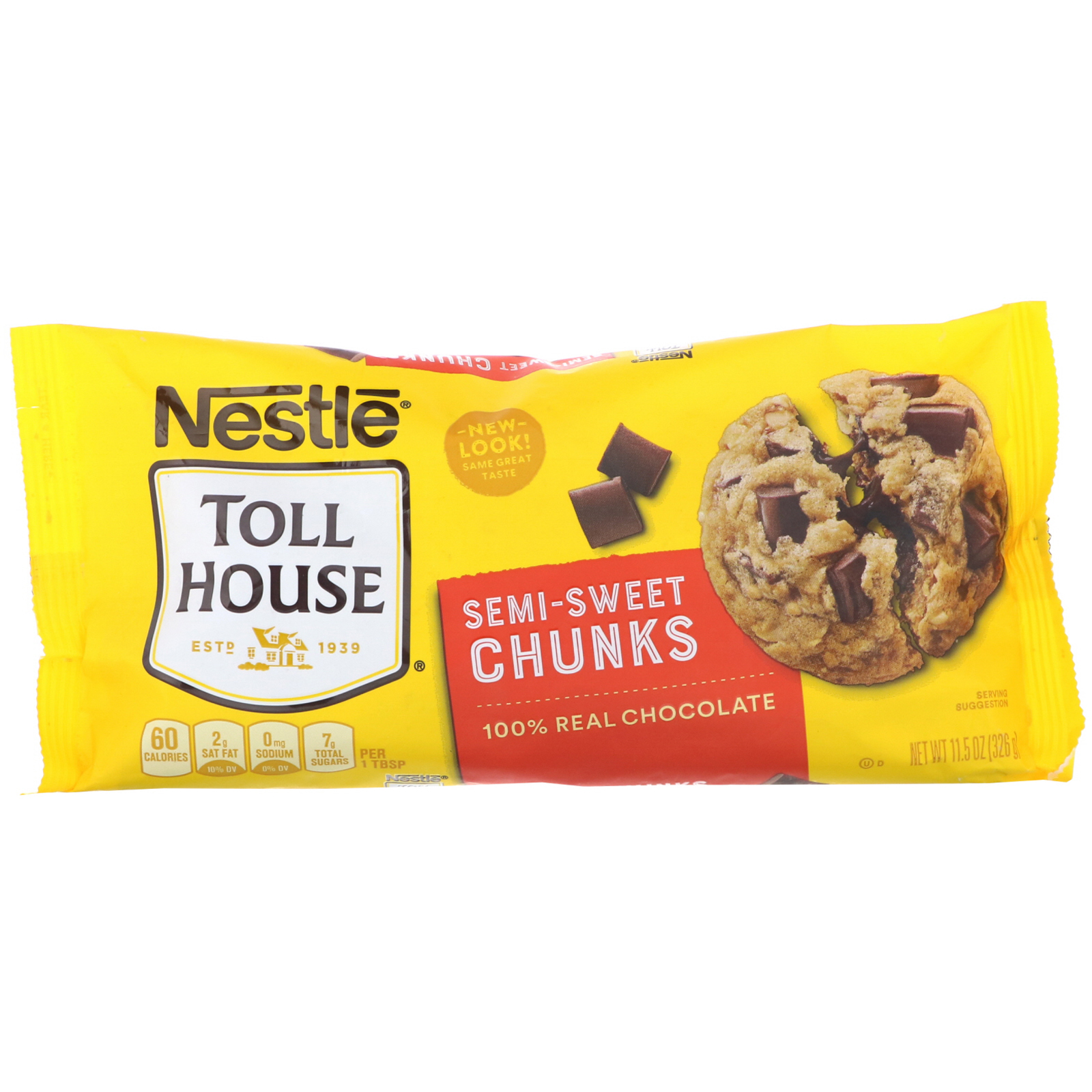Nestle Toll House, Semi-Sweet Chunks, 115 oz (326 g) - iHerb.
