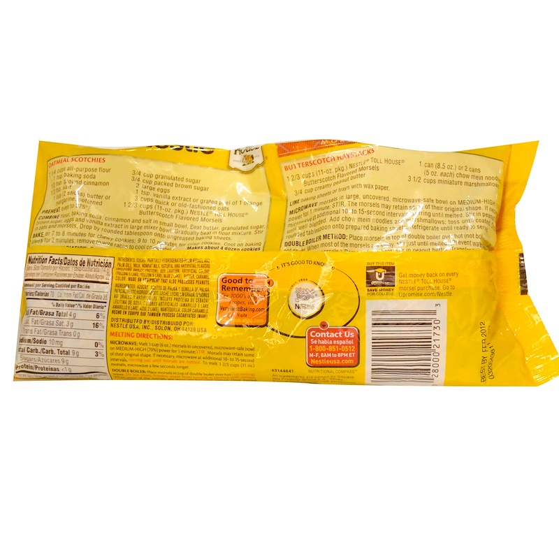 Nestle Toll House, Butterscotch Morsels, 11 oz (311.8 g) iHerb