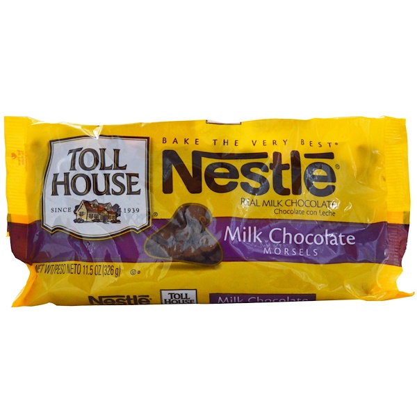 Nestle Toll House, Пирамидки из молочного шоколада для выпечки , 11.5 унций (326 г) 