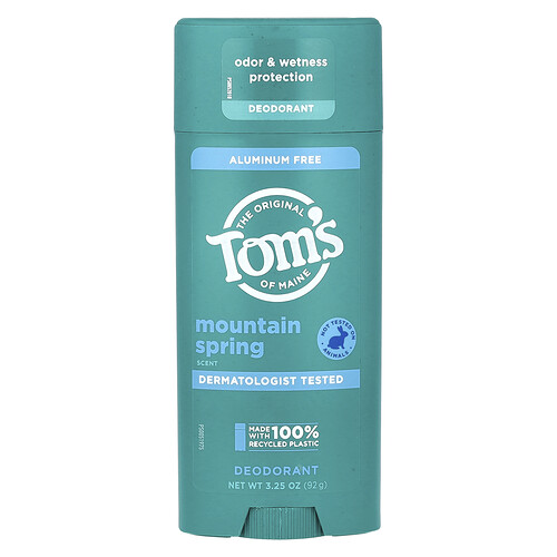 Tom's of Maine, Aluminum Free Deodorant, Mountain Spring, 3.25 oz (92 g)