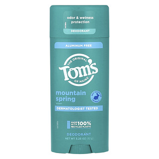 Tom's of Maine, 알루미늄 무함유 데오드란트, 마운틴 스프링, 92g(3.25oz)