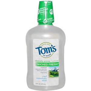 Отзывы о Томс оф Мэйн, Wicked Fresh! Mouthwash, Cool Mountain Mint, 16 fl oz (473 ml)