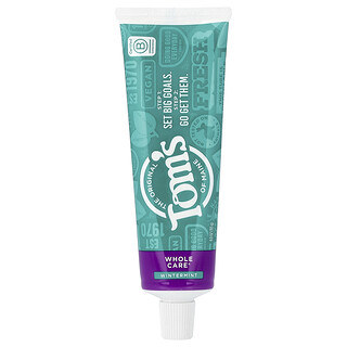 Tom's of Maine, Whole Care®, Pasta dental anticaries natural con fluoruro, Wintermint, 113 g (4 oz)