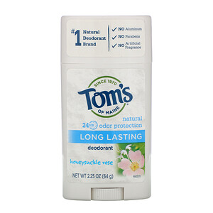 Отзывы о Томс оф Мэйн, Natural Long Lasting Deodorant, Aluminum-Free, Honeysuckle Rose, 2.25 oz (64 g)