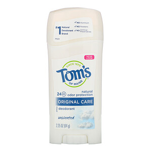 Отзывы о Томс оф Мэйн, Natural Deodorant, Original Care, Unscented, 2.25 oz (64 g)