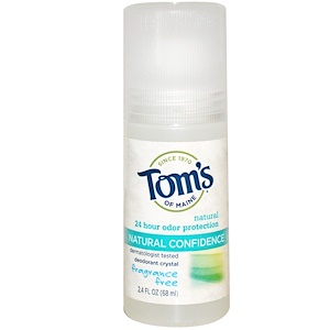 Отзывы о Томс оф Мэйн, Deodorant Crystal, Natural Confidence, Fragrance Free, 2.4 fl oz (68 ml)