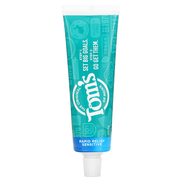 Tom's of Maine, Rapid Relief Sensitive Toothpaste For Sensitive Teeth
