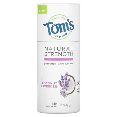 Купить Tom's of Maine Natural Strength 48H дезодорант, кокос и лаванда, 56 г (2 унции)