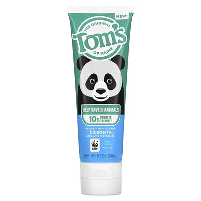 

Tom's of Maine Natural Anticavity Toothpaste with Fluoride Blueberry 5.1 oz (144 g)