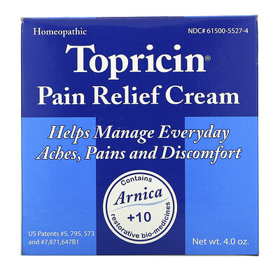 

Topricin, Pain Relief Cream, 4.0 oz