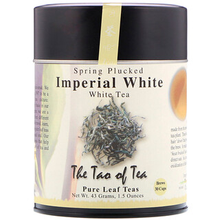 The Tao of Tea, Té blanco arrancado en primavera, blanco imperial, 1.5 oz (43 g)