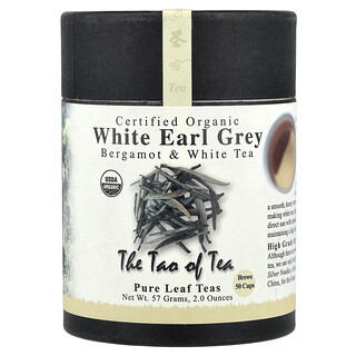 The Tao of Tea, Bergamota y té blanco orgánicos certificados, Earl Grey blanco`` 57 g (2 oz)