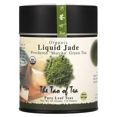 The Tao of Tea Органический порошкообразный зеленый чай матча, Liquid Jade, 85 г (3 унции)