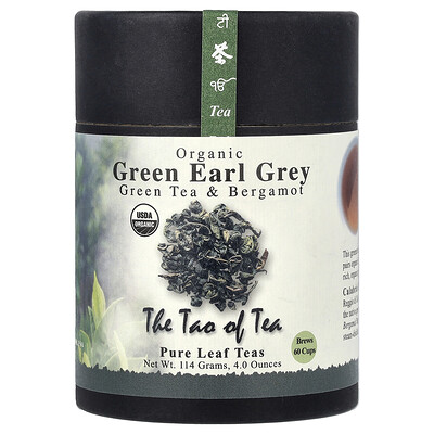 The Tao of Tea, Té verde y bergamota orgánicos, Earl Grey verde, 115 g (4 oz)